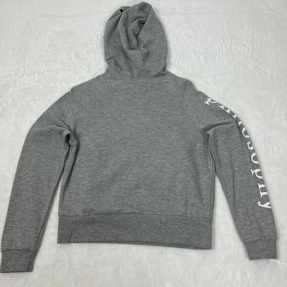 Philosophy Republic Clothing Hoodie Womens Small Gray Grommet Eyelet Pullover - Picture 4 of 12
